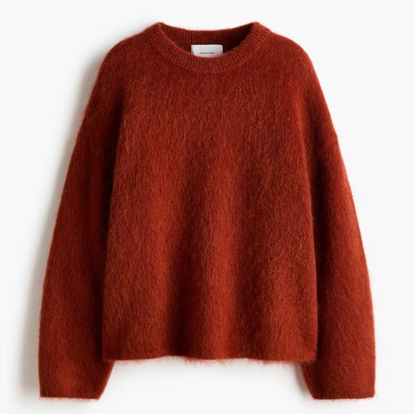 H&M Premium Oversized sweater in a soft knit with mohair and wool content NWT - Picture 5 of 14
